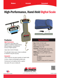 Digital Scale Tearsheet