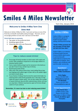 Smiles 4 Miles Newsletter