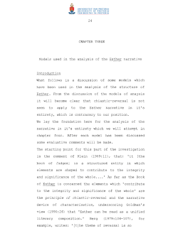 principle chiastic-reversal and the narrative of charac