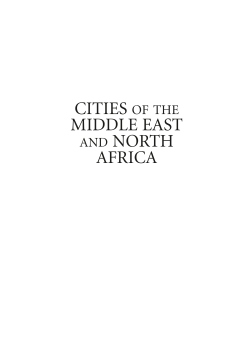 CITIES OF THE MIDDLE EAST AND NORTH AFRICA