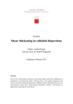 Shear thickening in colloidal dispersions