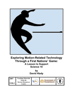 Exploring Motion-Related Technology Through a First Nations` Game