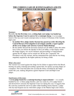 the curious case implications case of justice karnan