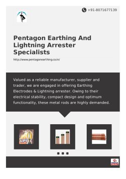 Corporate Brochure - Pentagon Earthing And Lightning Arrester