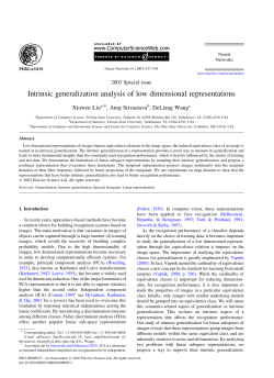 Intrinsic generalization analysis of low dimensional representations