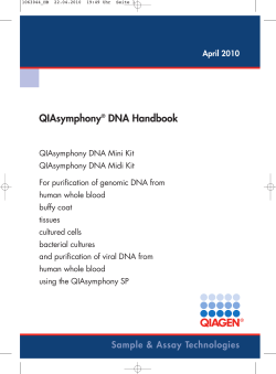 QIAsymphony DNA Handbook