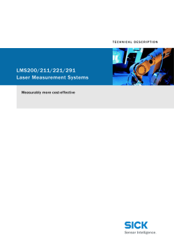 LMS200/211/221/291 Laser Measurement Systems