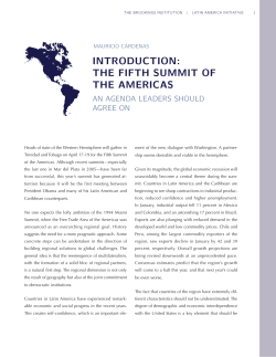The Fifth Summit of the Americas