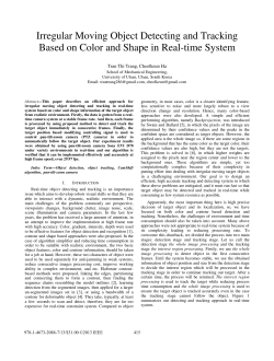 Irregular Moving Object Detecting and Tracking based on Color and