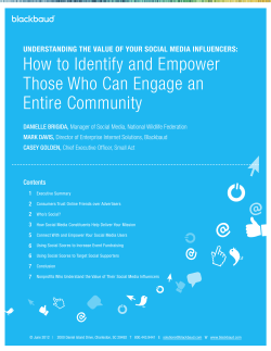 How to Identify and Empower Those Who Can Engage an Entire