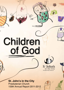 2011/2012 - St John`s in the City