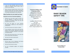 rainy season safety tips