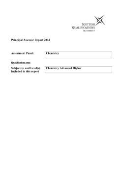Principal Assessor Report 2004