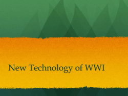 New Technology of WWI