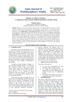 Asian Journal of Multidisciplinary Studies
