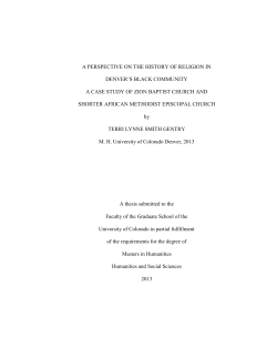 a perspective on the history of religion in denver`s