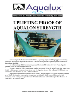 uplifting proof of aqualon strength