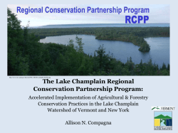 The Lake Champlain Watershed RCPP