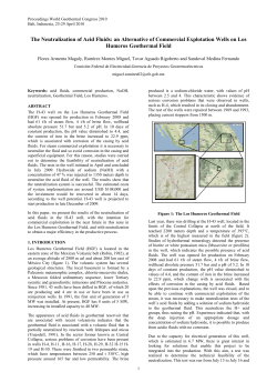 The Neutralization of Acid Fluids: an Alternative of Commercial