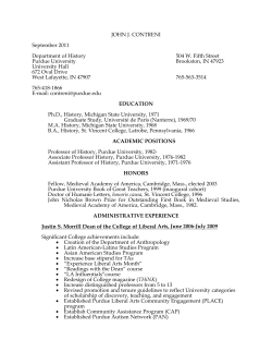 JOHN J. CONTRENI September 2011 Department of History 504 W