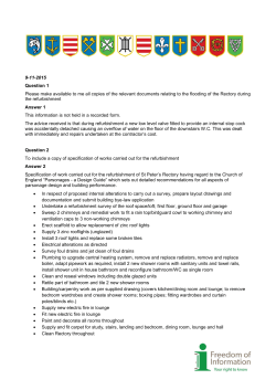 St Peter Rectory refurbishment