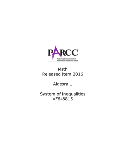 Math Released Item 2016 Algebra 1 System of Inequalities VF648815