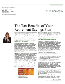 Taxes Tax Benefits View here