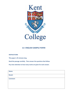 11+ english sample paper