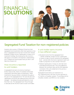 Segregated fund taxation for non-registered policies