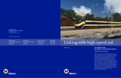 High Speed Rail Fact Sheet