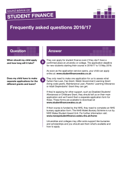Frequently asked questions 2016/17