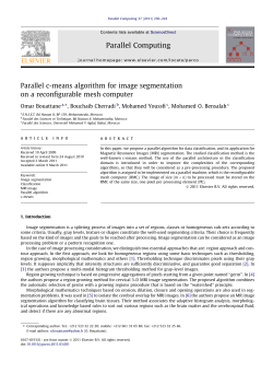 Parallel c-means algorithm for image segmentation on a