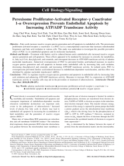 Cell Biology/Signaling - Arteriosclerosis, Thrombosis, and Vascular