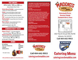 Emory Catering Front