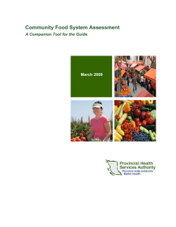 Community Food System Assessment