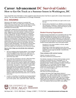Washington, DC - UChicago Career Advancement