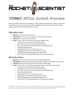 FITNAUT Office Stretch Missions
