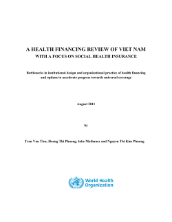 a health financing review of viet nam