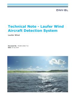 Technical Note - Laufer Wind Aircraft Detection System