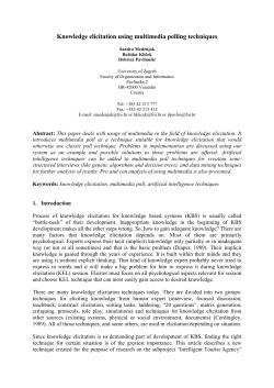 Knowledge elicitation using multimedia poll techniques
