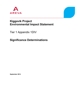 Appenidx 1DIV Significance Determination Tables