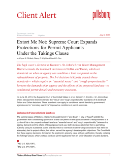 Extort Me Not: Supreme Court Expands Protections for Permit