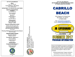 Junior Lifeguard Brochure - Cabrillo Beach