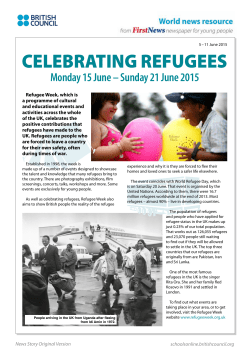celebrating refugees - British Council Schools Online