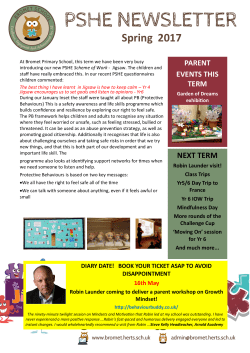 Spring 2017 - Bromet Primary School