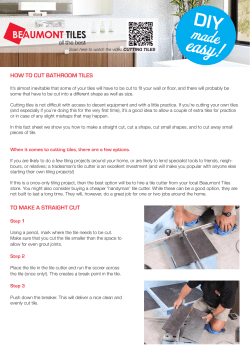 how to cut bathroom tiles