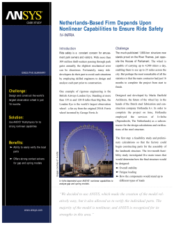 ANSYS Multiphysics Nonlinear Capabilities Help to Ensure Ride