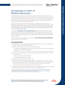 3. Letter of Medical Necessity