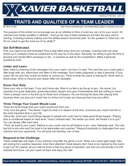 TRAITS AND QUALITIES OF A TEAM LEADER