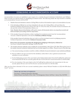 Establishing an Accommodation Account